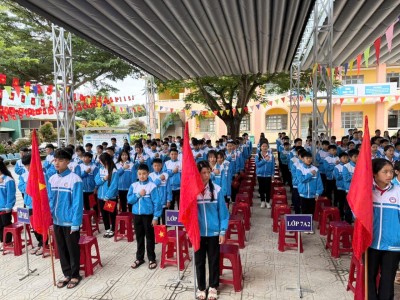 LỄ KHAI GIẢNG NĂM HỌC 2026-2027 CỦA TRƯỜNG TH&THCS MÊ LINH