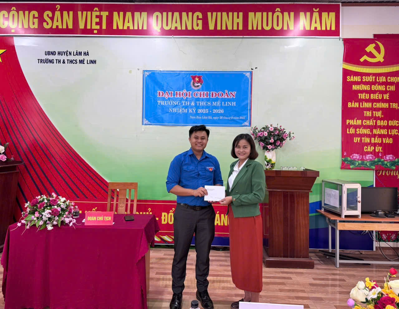 ĐẠI HỘI CHI ĐOÀN TRƯỜNG TH&THCS MÊ LINH NHIỆM KỲ 2025 – 2026